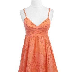Rebecca Taylor Orange Empire waist dress